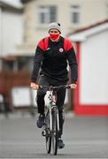 22 August 2020; Teemu Penninkangas of Sligo Rovers arrives prior to the SSE Airtricity League Premier Division match between Sligo Rovers and Dundalk at The Showgrounds in Sligo. Photo by Seb Daly/Sportsfile