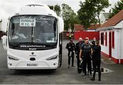 22 August 2020; Dundalk players have their temperature taken upon arrival prior to the SSE Airtricity League Premier Division match between Sligo Rovers and Dundalk at The Showgrounds in Sligo. Photo by Seb Daly/Sportsfile