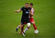 22 August 2020; Sean Hoare of Dundalk in action against David Cawley of Sligo Rovers during the SSE Airtricity League Premier Division match between Sligo Rovers and Dundalk at The Showgrounds in Sligo. Photo by Seb Daly/Sportsfile