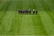 23 August 2020; A view of the field during the Weatherbys GSB Handicap at Naas Racecourse in Naas, Kildare. Photo by Seb Daly/Sportsfile