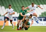 23 August 2020; James Hume of Ulster is tackled by Jack Carty, left, and Eoghan Masterson of Connacht during the Guinness PRO14 Round 14 match between Connacht and Ulster at Aviva Stadium in Dublin. Photo by Stephen McCarthy/Sportsfile