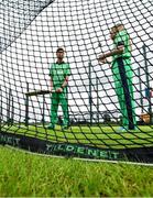 27 August 2020; Tildenet branding during the Cricket Ireland Clear Currency sponsorship announcement at the High Performance Training Centre on the Sport Ireland Campus in Dublin. Photo by Seb Daly/Sportsfile