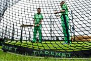27 August 2020; Tildenet branding during the Cricket Ireland Clear Currency sponsorship announcement at the High Performance Training Centre on the Sport Ireland Campus in Dublin. Photo by Seb Daly/Sportsfile