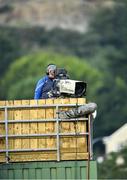 14 August 2020; A television camera operator during the Down County Senior Club Football Championship Round 1 match between Kilcoo and Mayobridge at Páirc Esler in Newry, Down. Photo by Piaras Ó Mídheach/Sportsfile