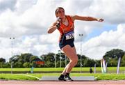 30 August 2020; Casey Mulvey of Inny Vale AC, Cavan, competing in the Women's Shot Put event during day four of the Irish Life Health National Senior and U23 Athletics Championships at Morton Stadium in Santry, Dublin. Photo by Sam Barnes/Sportsfile