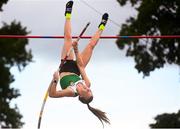 30 August 2020; Ciara Hickey of Blarney/Inniscara AC, Cork, competing in the Women's Pole Vault event during day four of the Irish Life Health National Senior and U23 Athletics Championships at Morton Stadium in Santry, Dublin. Photo by Sam Barnes/Sportsfile