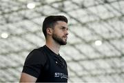 1 September 2020; Shane Long during an activation session prior to Republic of Ireland training session at the Sport Ireland National Indoor Arena in Dublin. Photo by Stephen McCarthy/Sportsfile
