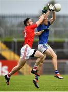 5 September 2020; Bailey Leonard of Na Fianna Coalisland in action against Gavin McCarron of Trillick St. Macartan’s during the Tyrone County Senior Football Championship Semi-Final match between Trillick St. Macartan’s and Na Fianna Coalisland at Healy Park in Omagh, Tyrone. Photo by David Fitzgerald/Sportsfile