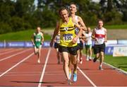 6 September 2020; David Clarke of North Belfast Harriers, competing in the M60 Men's 1500m event during the Irish Life Health National Masters Track and Field Championships at Morton Stadium in Santry, Dublin. Photo by Sam Barnes/Sportsfile