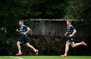 7 September 2020; Fergus McFadden, left, and Dan Leavy during Leinster Rugby squad training session at UCD in Dublin. Photo by Ramsey Cardy/Sportsfile