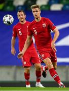 7 September 2020; Kristoffer Ajer of Norway during the UEFA Nations League B match between Northern Ireland and Norway at the National Football Stadium at Windsor Park in Belfast. Photo by Stephen McCarthy/Sportsfile