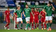 7 September 2020; Stuart Dallas of Northern Ireland, 14, after his side conceded a third goal during the UEFA Nations League B match between Northern Ireland and Norway at the National Football Stadium at Windsor Park in Belfast. Photo by Stephen McCarthy/Sportsfile