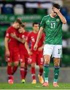 7 September 2020; Paddy McNair of Northern Ireland after his side conceded a third goal during the UEFA Nations League B match between Northern Ireland and Norway at the National Football Stadium at Windsor Park in Belfast. Photo by Stephen McCarthy/Sportsfile