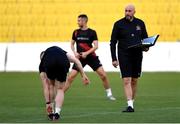 23 September 2020; Dundalk interim head coach Filippo Giovagnoli during a Dundalk training session at Stadionul Sheriff in Tiraspol, Moldova. Photo by Alex Nicodim/Sportsfile