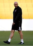 23 September 2020; Dundalk interim head coach Filippo Giovagnoli during a Dundalk training session at Stadionul Sheriff in Tiraspol, Moldova. Photo by Alex Nicodim/Sportsfile