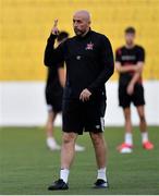 23 September 2020; Dundalk interim head coach Filippo Giovagnoli during a Dundalk training session at Stadionul Sheriff in Tiraspol, Moldova. Photo by Alex Nicodim/Sportsfile