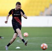 23 September 2020; Daniel Kelly during a Dundalk training session at Stadionul Sheriff in Tiraspol, Moldova. Photo by Alex Nicodim/Sportsfile