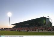 17 January 2004; A general view of the main stand in Thomond Park, Limerick, home ground of the Munster and Shannon rugby teams. Heineken European Cup 2003-2004, Round 4, Pool 5, Munster v Gloucester, Thomond Park, Limerick. Picture credit; Brendan Moran / SPORTSFILE *EDI*