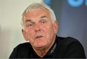 3 July 2013; Drogheda United manager Mick Cooke during a press conference ahead of their UEFA Europa League First Qualifying Round, First Leg, against Malmö FF on Thursday. Drogheda United Press Conference, Tallaght Stadium, Tallaght, Dublin. Picture credit: Barry Cregg / SPORTSFILE