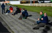 3 October 2020; Supporters sit socially distanced during the Guinness PRO14 match between Connacht and Glasgow Warriors at The Sportsground in Galway. Photo by Ramsey Cardy/Sportsfile