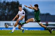 3 October 2020; Huw Jones of Glasgow Warriors in action against Alex Wootton of Connacht during the Guinness PRO14 match between Connacht and Glasgow Warriors at The Sportsground in Galway. Photo by Ramsey Cardy/Sportsfile