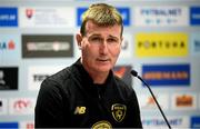 7 October 2020; Republic of Ireland manager Stephen Kenny during a Republic of Ireland press conference at Tehelné pole in Bratislava, Slovakia. Photo by Stephen McCarthy/Sportsfile