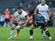 10 October 2020; Marcell Coetzee of Ulster is tackled by Tom Botha of Ospreys during the Guinness PRO14 match between Ospreys and Ulster at Liberty Stadium in Swansea, Wales. Photo by Ben Evans/Sportsfile