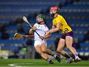31 October 2020; Fintan Burke of Galway in action against Paudie Foley of Wexford during the Leinster GAA Hurling Senior Championship Semi-Final match between Galway and Wexford at Croke Park in Dublin. Photo by Ray McManus/Sportsfile