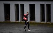 1 November 2020; Conn Kilpatrick of Tyrone arrives prior to the Ulster GAA Football Senior Championship Quarter-Final match between Donegal and Tyrone at MacCumhaill Park in Ballybofey, Donegal. Photo by Stephen McCarthy/Sportsfile