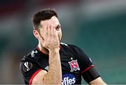 5 November 2020; Patrick Hoban of Dundalk celebrates after scoring his side's first goal during the UEFA Europa League Group B match between SK Rapid Wien and Dundalk at Allianz Stadion in Vienna, Austria. Photo by Vid Ponikvar/Sportsfile