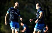 6 November 2020; Scott Fardy, left, and Rhys Ruddock during Leinster Rugby squad training at UCD in Dublin. Photo by Ramsey Cardy/Sportsfile