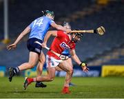 7 November 2020; Colm Spillane of Cork in action against Ronan Hayes of Dublin during the GAA Hurling All-Ireland Senior Championship Qualifier Round 1 match between Dublin and Cork at Semple Stadium in Thurles, Tipperary. Photo by Ray McManus/Sportsfile