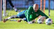 10 November 2020; Darren Randolph during a Republic of Ireland training session at The Hive in London, England. Photo by Stephen McCarthy/Sportsfile