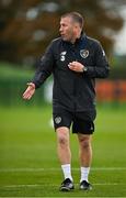 11 November 2020; Assistant manager Alan Reynolds during a Republic of Ireland U21 training session at the FAI National Training Centre in Abbotstown, Dublin. Photo by Seb Daly/Sportsfile