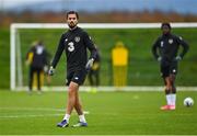 11 November 2020; Zack Elbouzedi during a Republic of Ireland U21 training session at the FAI National Training Centre in Abbotstown, Dublin. Photo by Seb Daly/Sportsfile