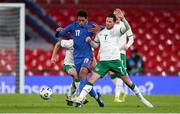 12 November 2020; Jude Bellingham of England is tackled by Alan Browne of Republic of Ireland during the International Friendly match between England and Republic of Ireland at Wembley Stadium in London, England. Photo by Matt Impey/Sportsfile