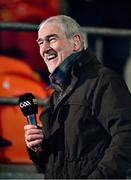 15 November 2020; Former Tyrone manager and BBC Sport pundit Mickey Harte ahead of the Ulster GAA Football Senior Championship Semi-Final match between Cavan and Down at Athletic Grounds in Armagh. Photo by Daire Brennan/Sportsfile