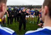 15 November 2020; Cavan manager Mickey Graham speaks to his players after the Ulster GAA Football Senior Championship Semi-Final match between Cavan and Down at Athletic Grounds in Armagh. Photo by Dáire Brennan/Sportsfile