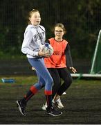 16 November 2020; Saoirse Campbell during a Leinster Rugby Give it a Try Girls Rugby Training Session at Coolmine RFC in Coolmine, Dublin. Photo by Piaras Ó Mídheach/Sportsfile