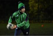 16 November 2020; Leinster and Ireland rugby player Larissa Muldoon at a Leinster Rugby Give it a Try Girls Rugby Training Session at Coolmine RFC in Coolmine, Dublin. Photo by Piaras Ó Mídheach/Sportsfile
