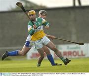 25 January 2004; Richie McRedmond, Offaly, in action against Patrick Cuddy, Laois. Walsh Cup, Offaly v Laois, St. Brendan's Park, Birr, Co. Offaly. Picture credit; Damien Eagers / SPORTSFILE *EDI*