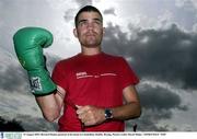 15 August 2003; Bernard Dunne pictured at his home in Clondalkin, Dublin. Boxing. Picture credit; David Maher / SPORTSFILE *EDI*