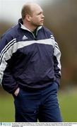 28 January 2004; Adrian McGilligan, UUC Coleraine manager. Sigerson Cup football, Preliminary Round, Dublin Institute of Technology v University Ulster Coleraine, Long Meadows, Islandbridge, Dublin. Picture credit; Damien Eagers / SPORTSFILE *EDI*