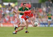 7 July 2013; Graham Canty, Cork, in action against Anthony Maher, Kerry. Munster GAA Football Senior Championship Final, Kerry v Cork, Fitzgerald Stadium, Killarney, Co. Kerry. Picture credit: Barry Cregg / SPORTSFILE