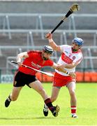 7 July 2013; Liam Hinphey, Derry, in action against Kevin McGarry, Down. Ulster GAA Hurling Senior Championship Semi Final Replay, Derry v Down, Athletic Grounds, Armagh. Picture credit: SPORTSFILE