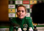 24 November 2020; Denise O'Sullivan during a Republic of Ireland Women virtual press conference at the Castleknock Hotel in Dublin. Photo by Stephen McCarthy/Sportsfile