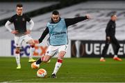 10 December 2020; Michael Duffy of Dundalk ahead of the UEFA Europa League Group B match between Dundalk and Arsenal at the Aviva Stadium in Dublin. Photo by Ben McShane/Sportsfile