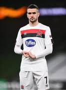 10 December 2020; Michael Duffy of Dundalk ahead of the UEFA Europa League Group B match between Dundalk and Arsenal at the Aviva Stadium in Dublin. Photo by Ben McShane/Sportsfile