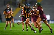 12 December 2020; Mary O'Connell of Kilkenny in action against Heather Cooney of Galway during the Liberty Insurance All-Ireland Senior Camogie Championship Final match between Galway and Kilkenny at Croke Park in Dublin. Photo by David Fitzgerald/Sportsfile