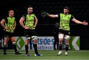 13 December 2020; Connacht players, from right, Eoghan Masterson, Paul Boyle and Jordan Duggan react following the Heineken Champions Cup Pool B Round 1 match between Racing 92 and Connacht at La Defense Arena in Paris, France. Photo by Harry Murphy/Sportsfile